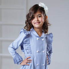 Frosted sky winter dress