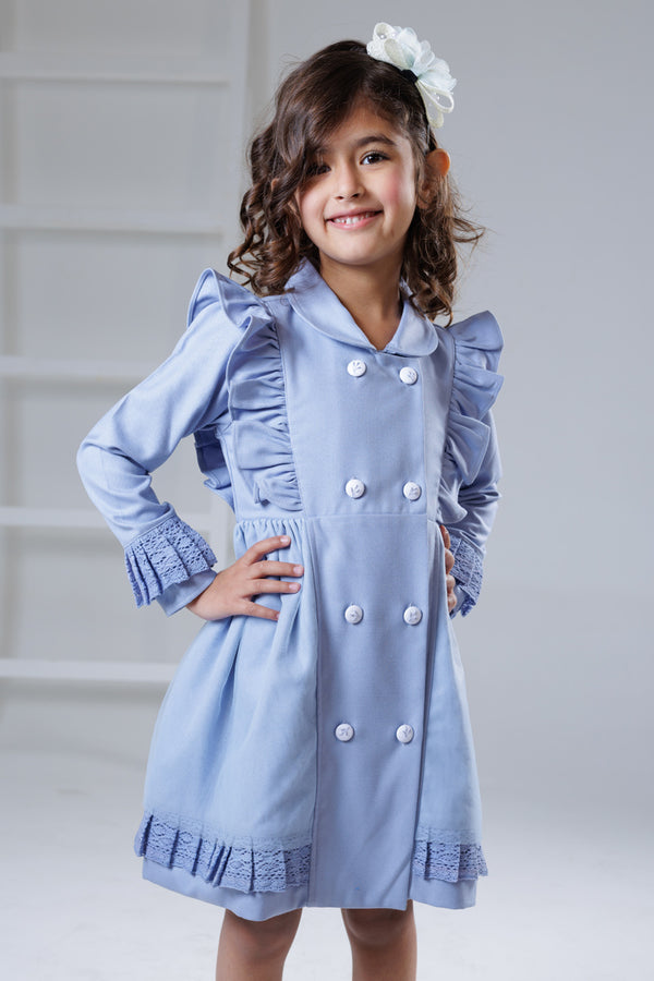 Frosted sky winter dress