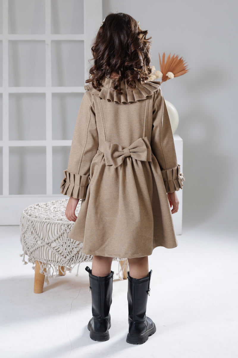Woodland bow winter dress