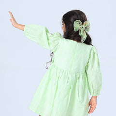 Bowtied Greens Dress