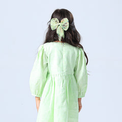 Bowtied Greens Dress