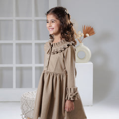 Woodland bow winter dress