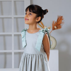 Tied in Teal Dress