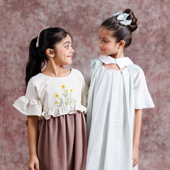 Tulle Collar Chic Dress