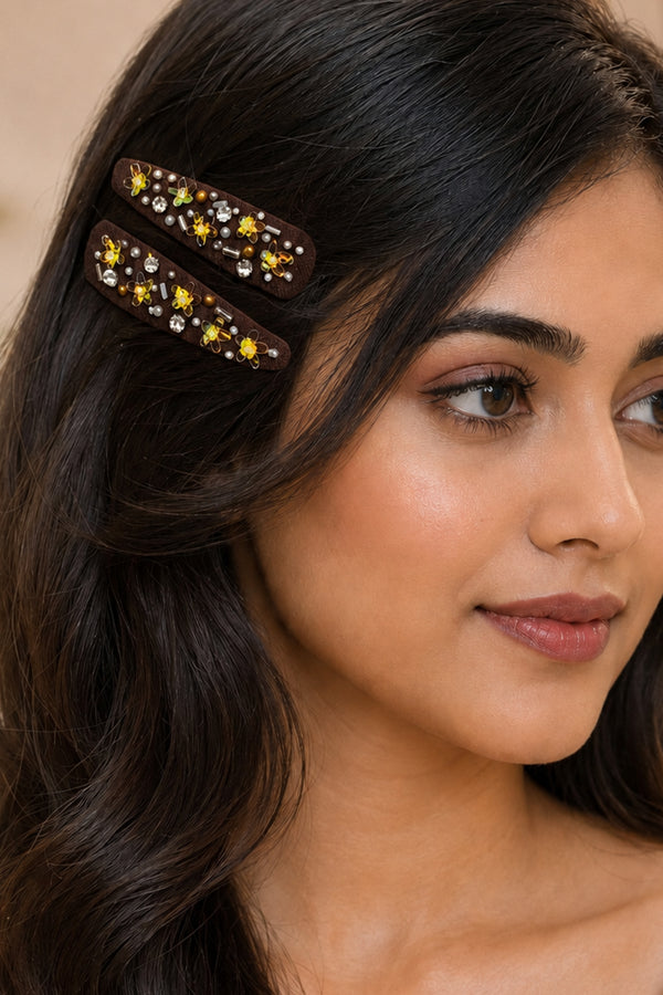 Blossom Fiesta set of 2 hair clips