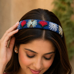 Cosmic blue charm headband