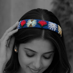 Cosmic blue charm headband