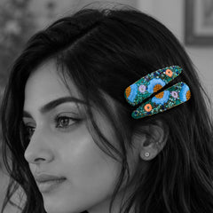 Floral Fern Set of 2 tic tac clips