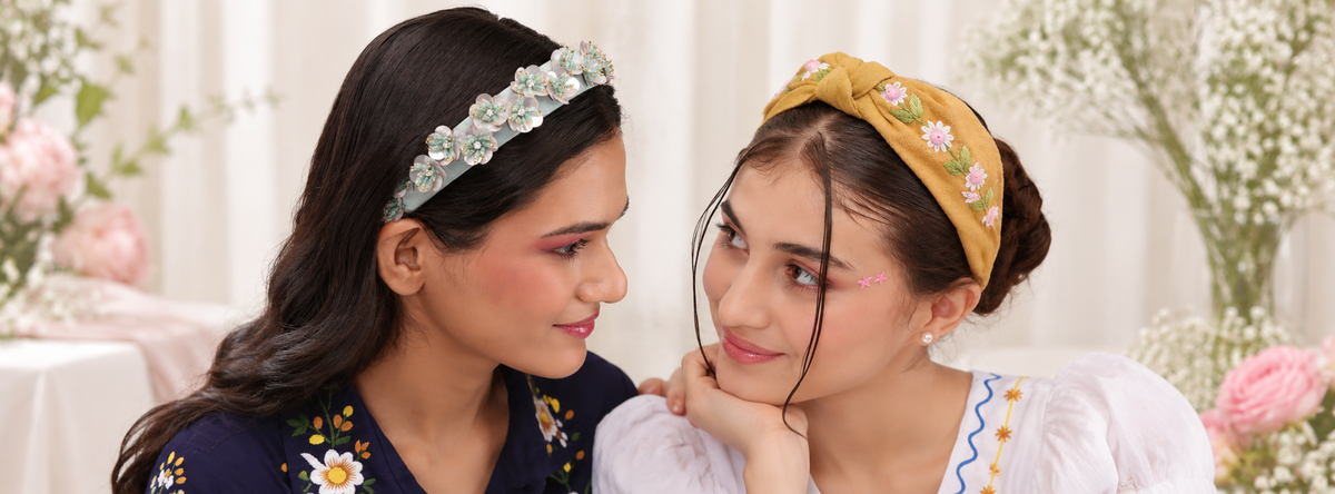 Floral Headbands Springtime Portrait