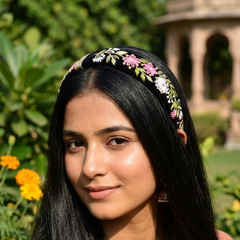 Nightshade flowers hairband