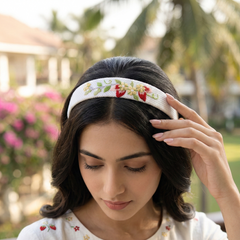 Blossom Hand Embroidered Head Band