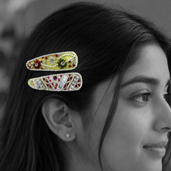 Noor-e-rang set of 2 hair clips