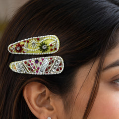 Noor-e-rang set of 2 hair clips