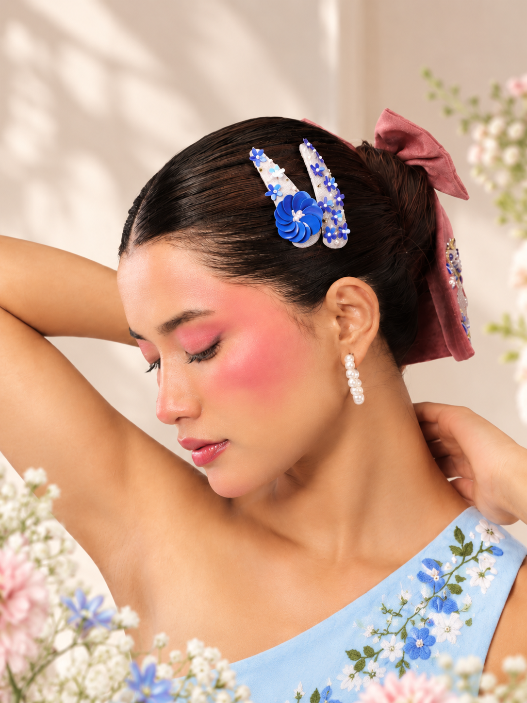 Pastel Floral Beauty Portrait 2