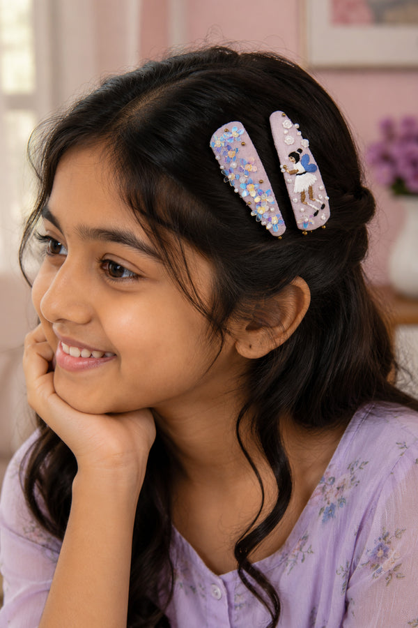 Princess Aura set of 2 Hair CLIPS