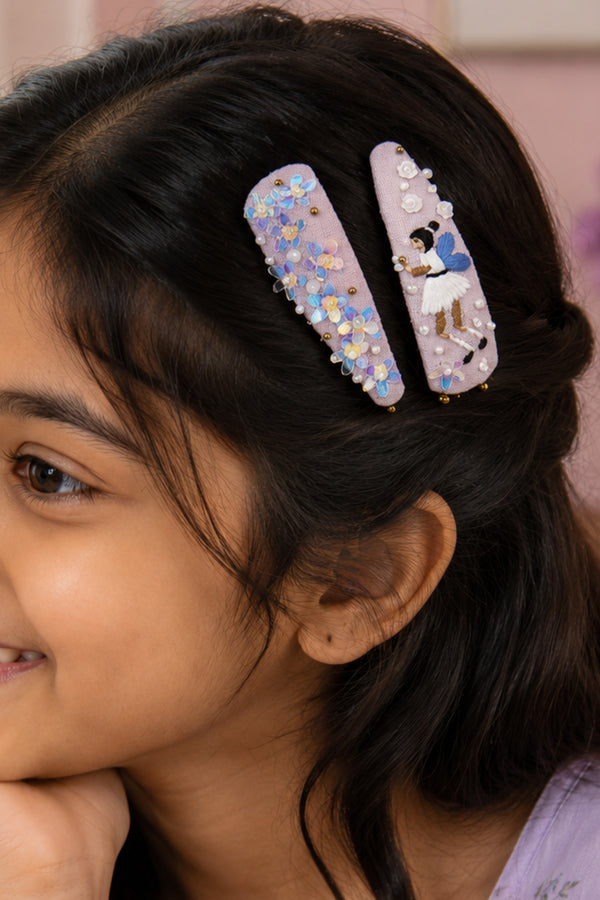 Princess Aura set of 2 Hair CLIPS