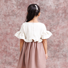 Cream And Cocoa Sunflower Dress