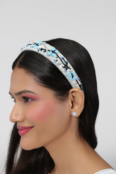 Blue Bijou Hair Band - view 1