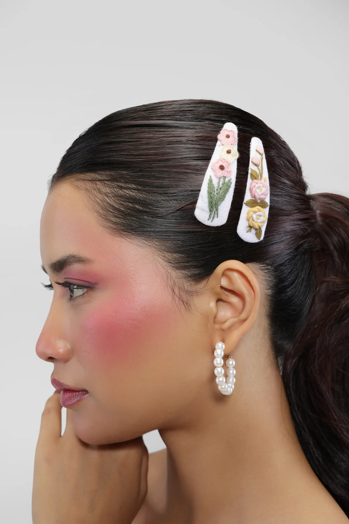 Blushing Blooms Hair Clips - view 4