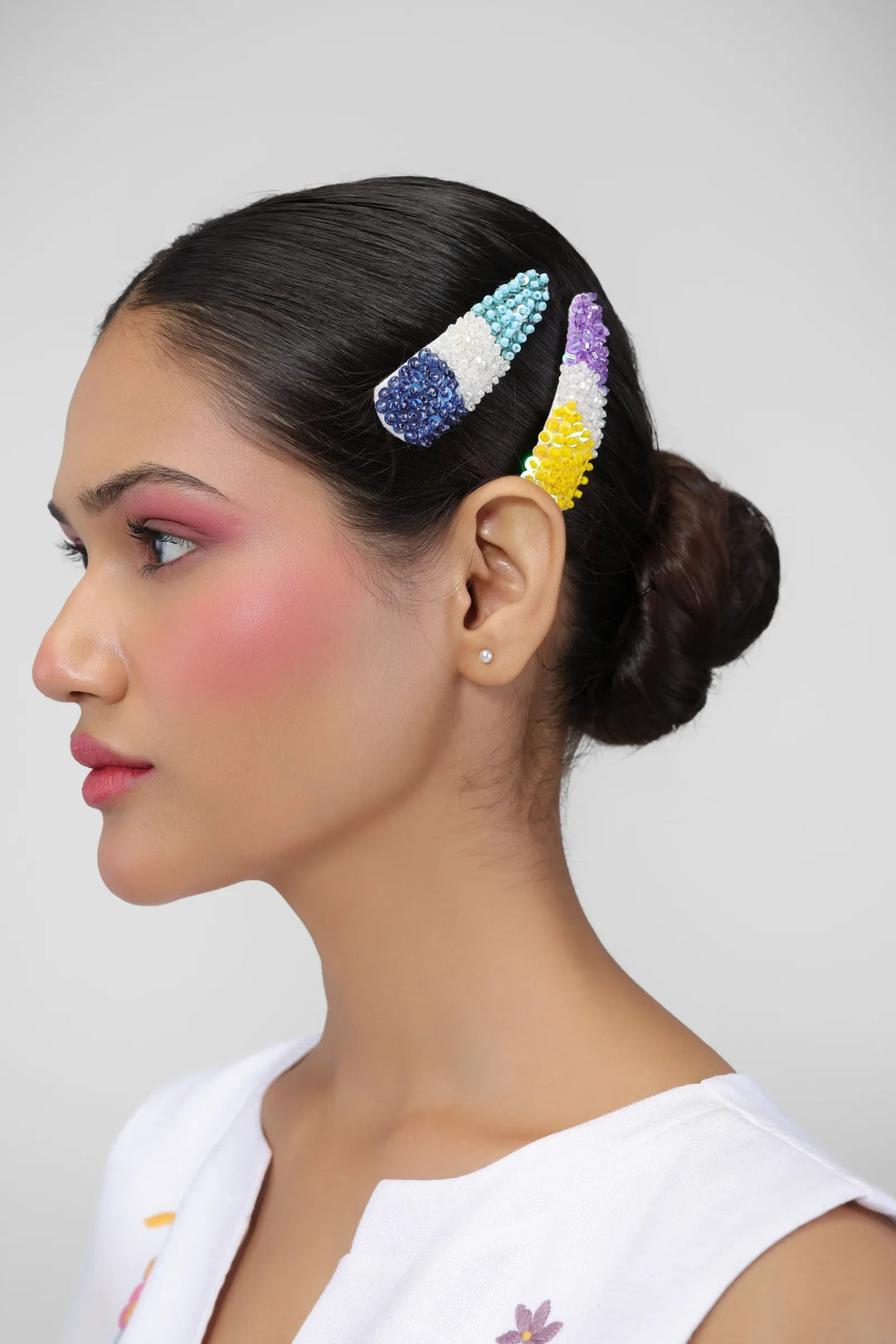 Color Pop Jewel Hair Clips - view 4