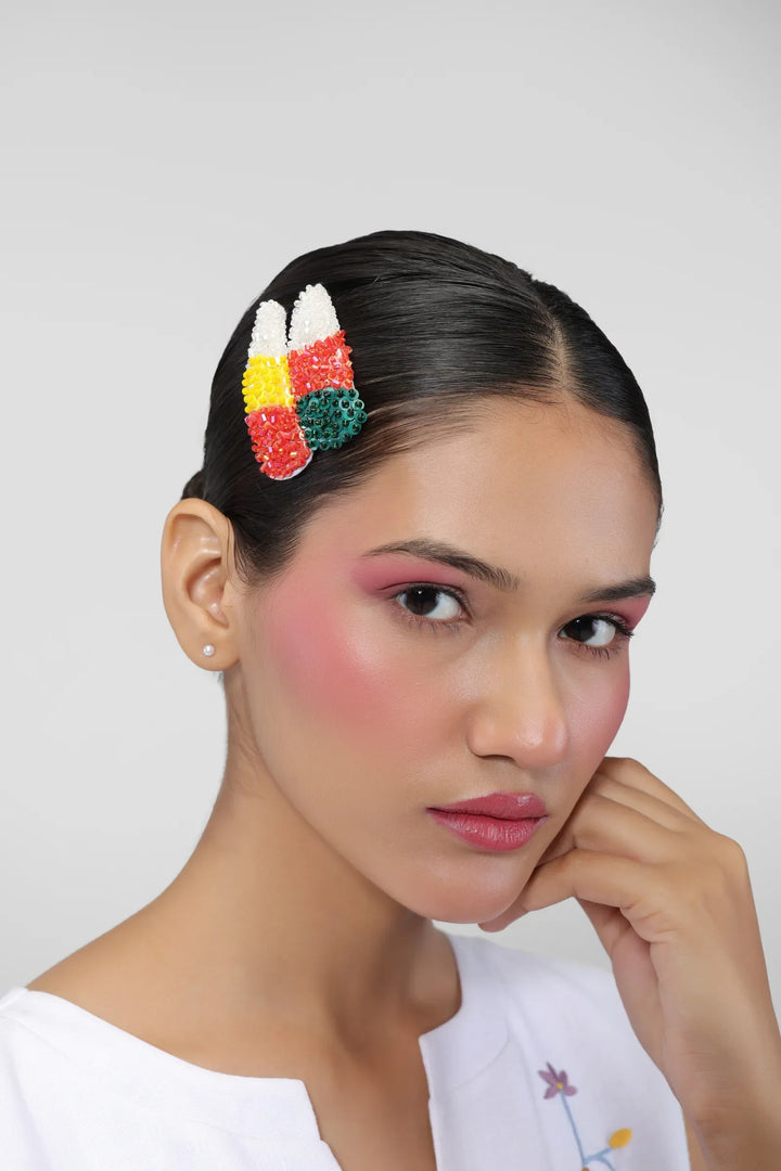 Color Pop Jewel Hair Clips - view 5