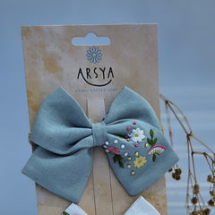 Rainbow and Cloud set of 2 baby headbands
