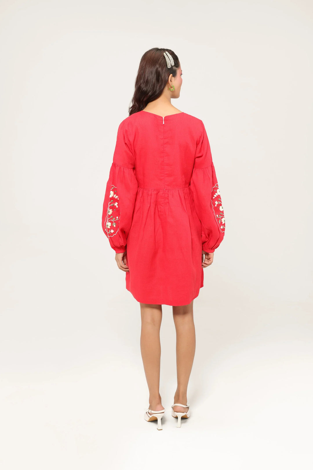 Crimson Daisy Dress - view 3