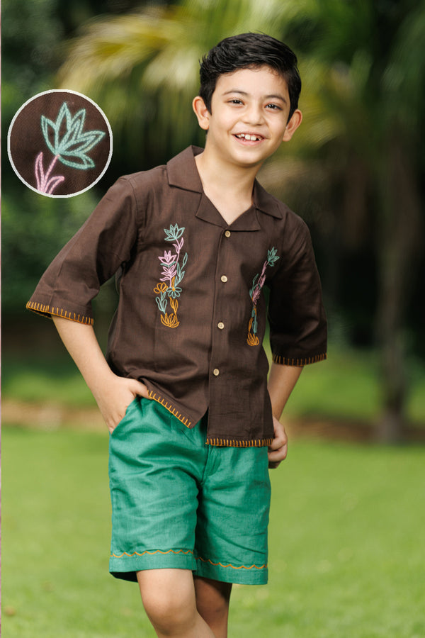 The Embroidered Grove Unisex co-ord set