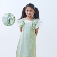 Emerald puff dress