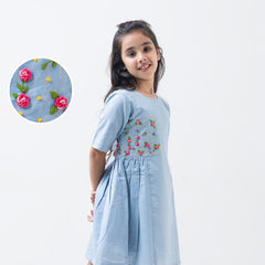 Cornflower skies dress