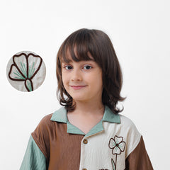 Color burst blossom shirt