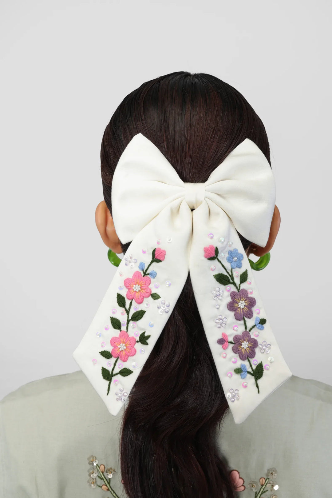 Ivory Bloom Bow - view 1