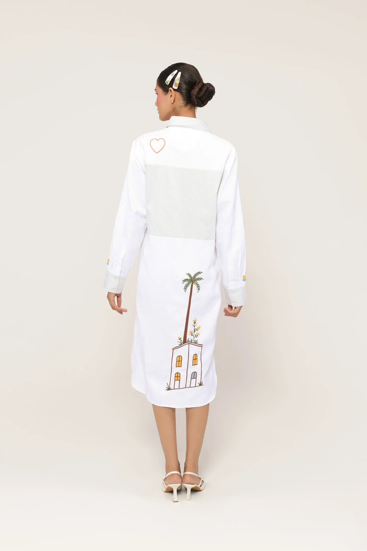 Postcard Stories Shirt Dress - view 5