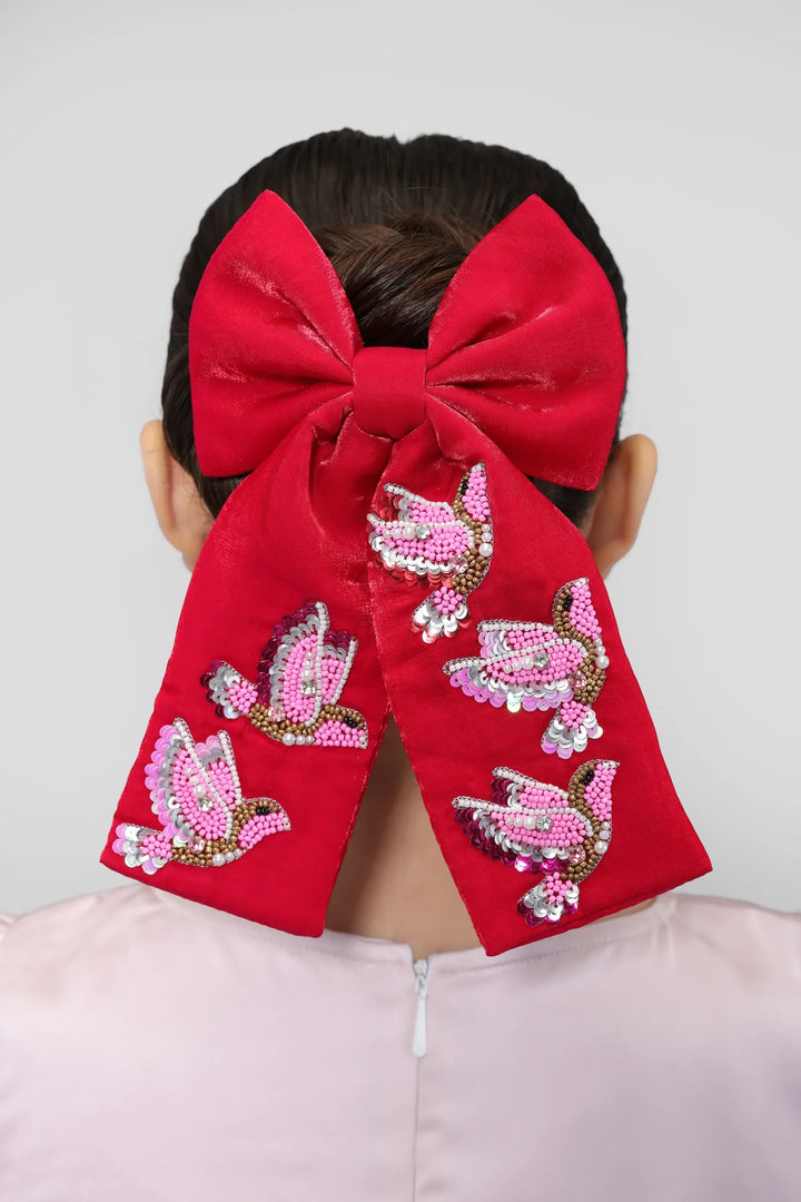Scarlet Songbirds Bow - view 1