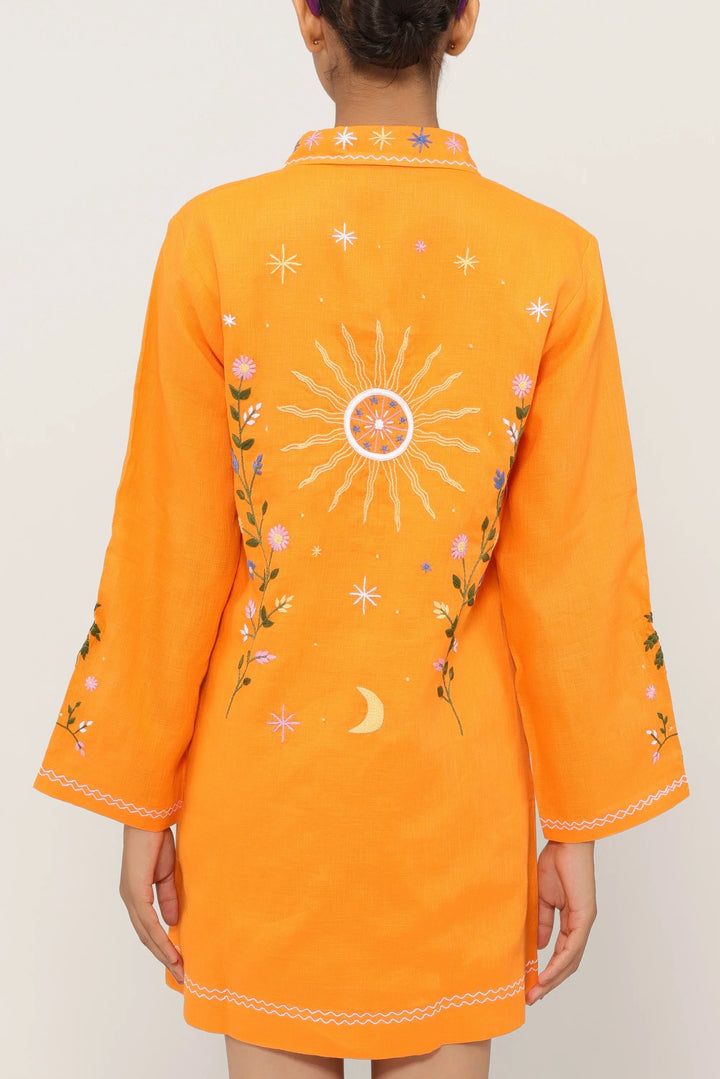 Sunset Reverie Shirt Dress - view 7