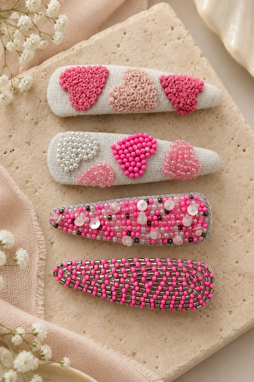 Sweetheart Sparkle Hair Clips - view 1