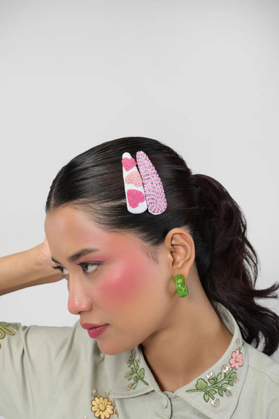 Sweetheart Sparkle Hair Clips - view 2