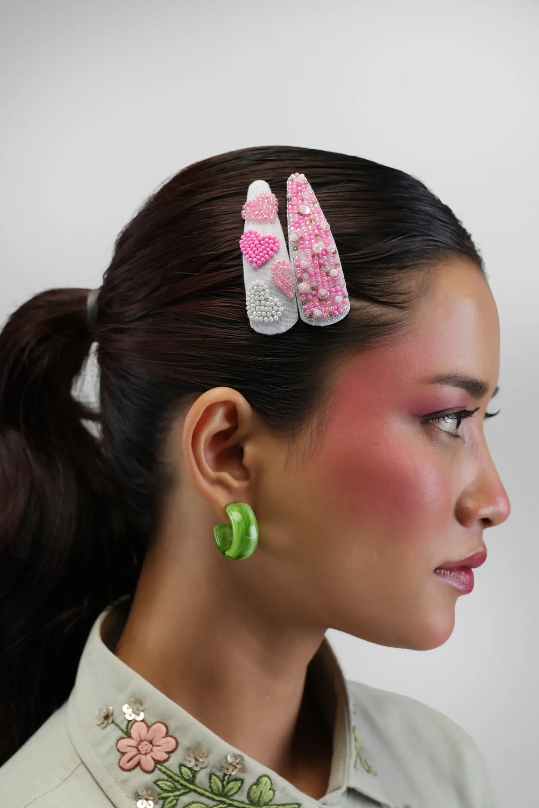 Sweetheart Sparkle Hair Clips - view 3